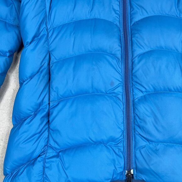 Mountain Hardwear Puffer Jacket Coat Womens Small Blue Down Filled Fleece Lined - Picture 3 of 14